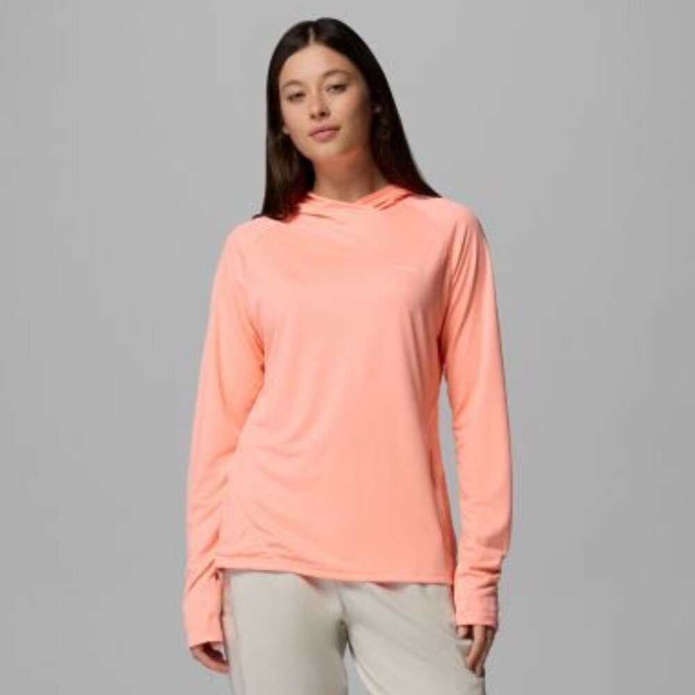 Columbia Women's PFG Solar Stream™ Elite Hoodie, L Color: Tiki Pink NWT